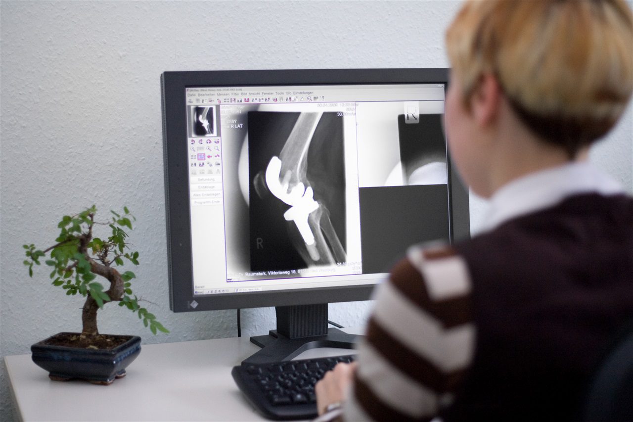 изучение рентгена пациента